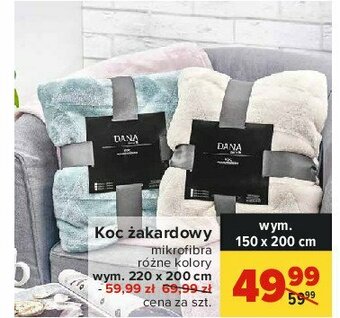 Carrefour Koc żakardowy dana 220 x 200 cm 1 SZT oferta