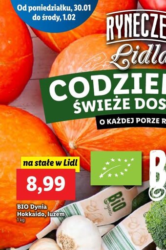 Lidl BIO Dynia Hokkaido, luzem 1kg oferta