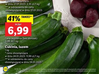 Lidl Cukinia, luzem 1kg oferta