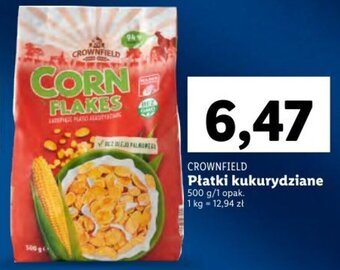 Lidl Crownfield Płatki kukurydziane 500g oferta