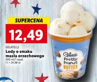 Lidl Gelatti Lody o smaku masła orzechowego 500ml oferta