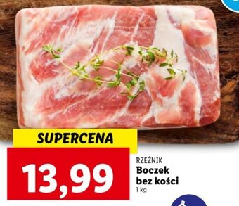 Lidl Rzeźnik Boczek bez kości 1kg oferta