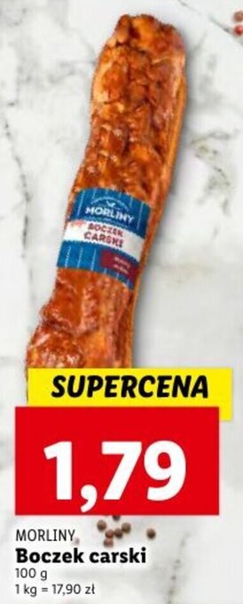Lidl Morliny Boczek carski 100g oferta