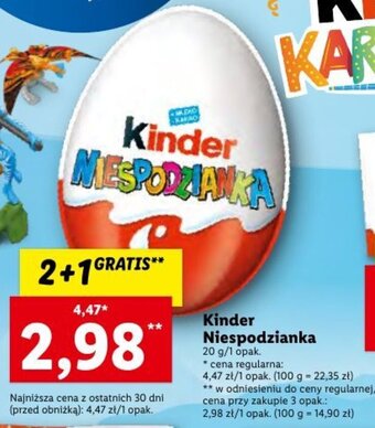 Lidl Ferrero Kinder Niespodzianka 20g oferta