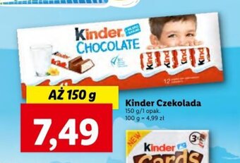 Lidl Ferrero Kinder Czekolada 150g oferta