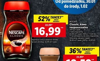 Lidl Nescafé Classic, kawa rozpuszczalna 200g oferta
