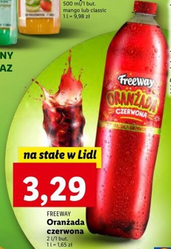 Lidl Freeway Oranżada czerwona 2l oferta