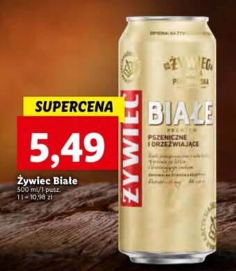 Lidl Żywiec białe 500ml oferta