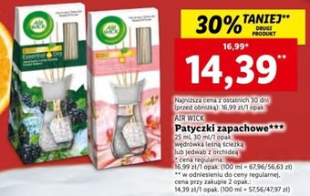 Lidl Air Wick patyczki zapachowe 25-30ml oferta