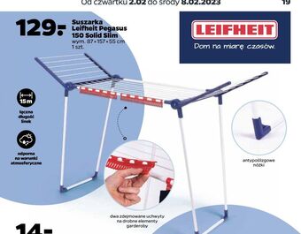 Netto Suszarka pegasus 150 solid slim leifheit oferta
