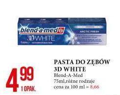 E.Leclerc Pasta do zębów arctic fresh blend-a-med 3d white oferta