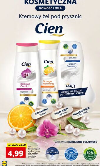 Lidl Kremowy żel pod prysznic cien oferta