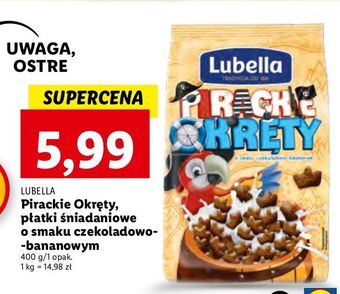 Lidl Płatki śniadaniowe pirackie okręty lubella mlekołaki oferta