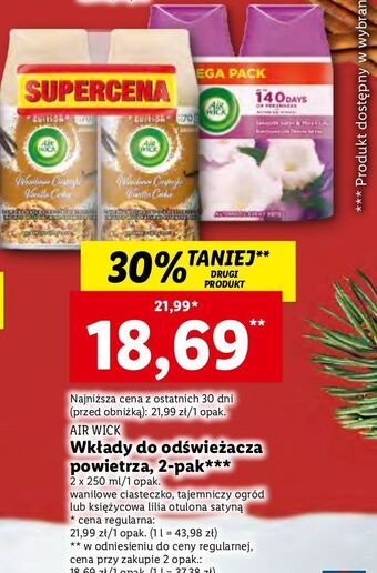Lidl Wkład księżycowa lilia otulona satyną air wick freshmatic oferta