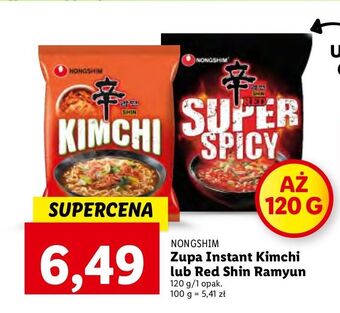 Lidl Zupa shin red super spicy nongshim oferta