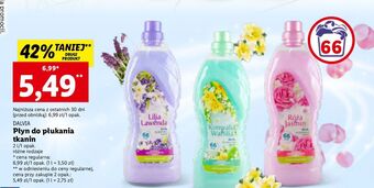 Lidl Płyn do płukania róża i jaśmin dalvia oferta