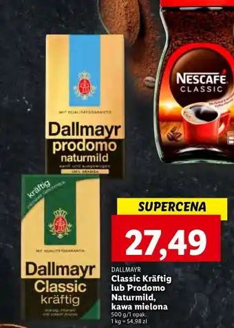 Lidl Kawa dallmayr classic kraftig oferta