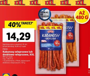 Lidl Kabanosy wieprzowe pikok oferta