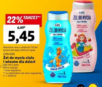 Lidl Żel do mycia super fresh cien kids oferta