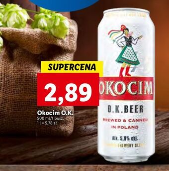 Lidl Piwo okocim o.k. beer oferta