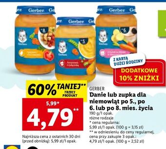 Lidl Zupka jarzynowa z cielęciną gerber oferta
