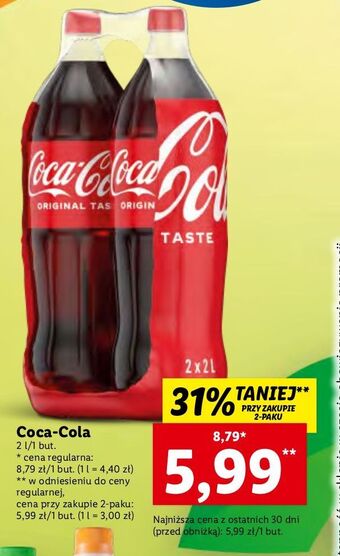 Lidl Napój coca-cola oferta