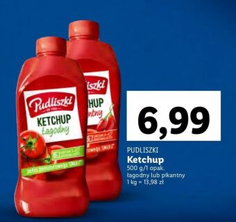 Lidl Ketchup pikantny pudliszki oferta
