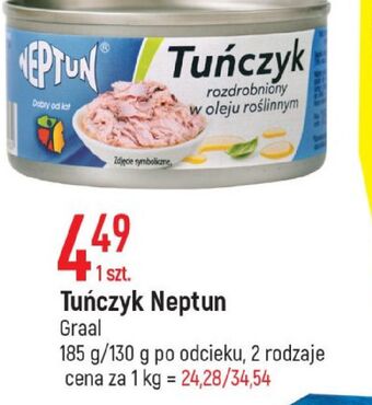 E.Leclerc Tuńczyk rozdrobniony w oleju roślinnym neptun oferta