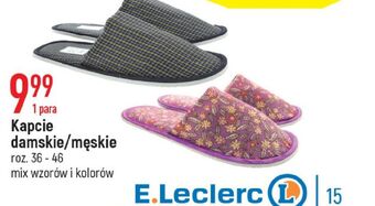 E.Leclerc Kapcie męskie rozm. 36-46 oferta