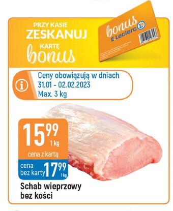 E.Leclerc Schab wieprzowy bez kości oferta