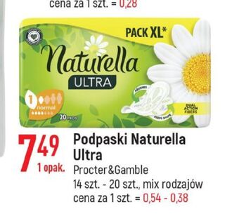 E.Leclerc Podpaski higieniczne normal naturella ultra oferta