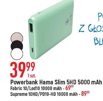 E.Leclerc Powerbank fabric 10 10000mah hama oferta