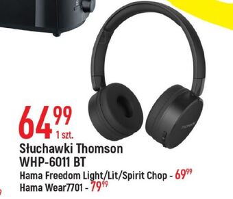 E.Leclerc Słuchawki freedom light bt czarne hama oferta