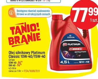 E.Leclerc Olej silnikowy classic semisynthetic 10w-40 orlen oil oferta