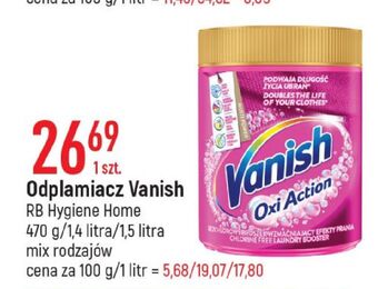 E.Leclerc Odplamiacz w płynie vanish oxi action oferta