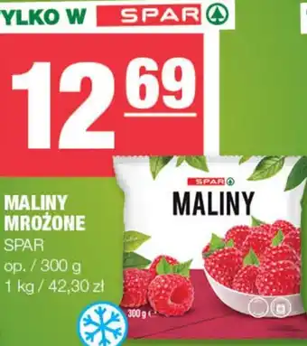 EuroSPAR Mrożone maliny spar oferta