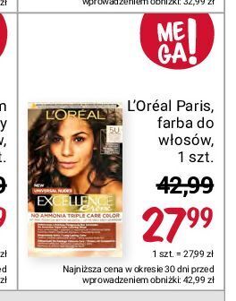 Rossmann Farba do włosów 5u l'oreal excellence creme oferta