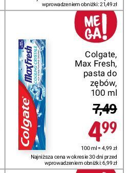 Pasta do zębów cooling crystals colgate max fresh
