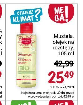 Rossmann Olejek przeciw rozstępom mustela maternite oferta