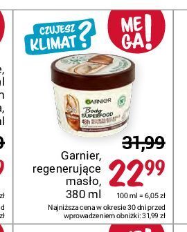 Rossmann Masło kakaowe do ciała garnier body superfood oferta