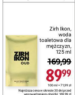 Rossmann Woda toaletowa zirh ikon oud oferta