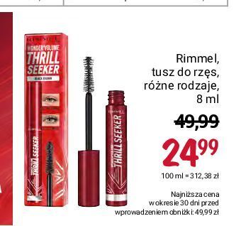 Rossmann Tusz do rzęs rimmel thrill seeker oferta
