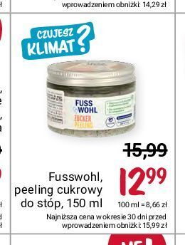 Rossmann Peeling do stóp fusswohl oferta