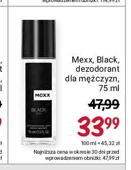 Rossmann Dezodorant mexx black men oferta