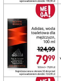 Rossmann Woda toaletowa adidas men active bodies oferta