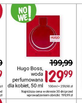 Rossmann Woda perfumowana hugo boss woman oferta