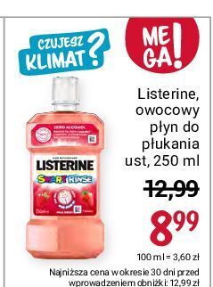 Rossmann Płyn do płukania ust mild berry listerine smart rinse oferta