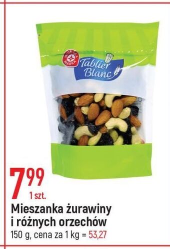 E.Leclerc Mieszanka orzechów i żurawiny wiodąca marka tablier blanc oferta