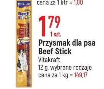 E.Leclerc Przysmak dla psa wołowy vitakraft beef stick oferta