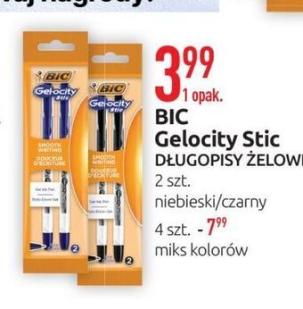 E.Leclerc Długopis żelowy original niebieskie bic gelocity oferta
